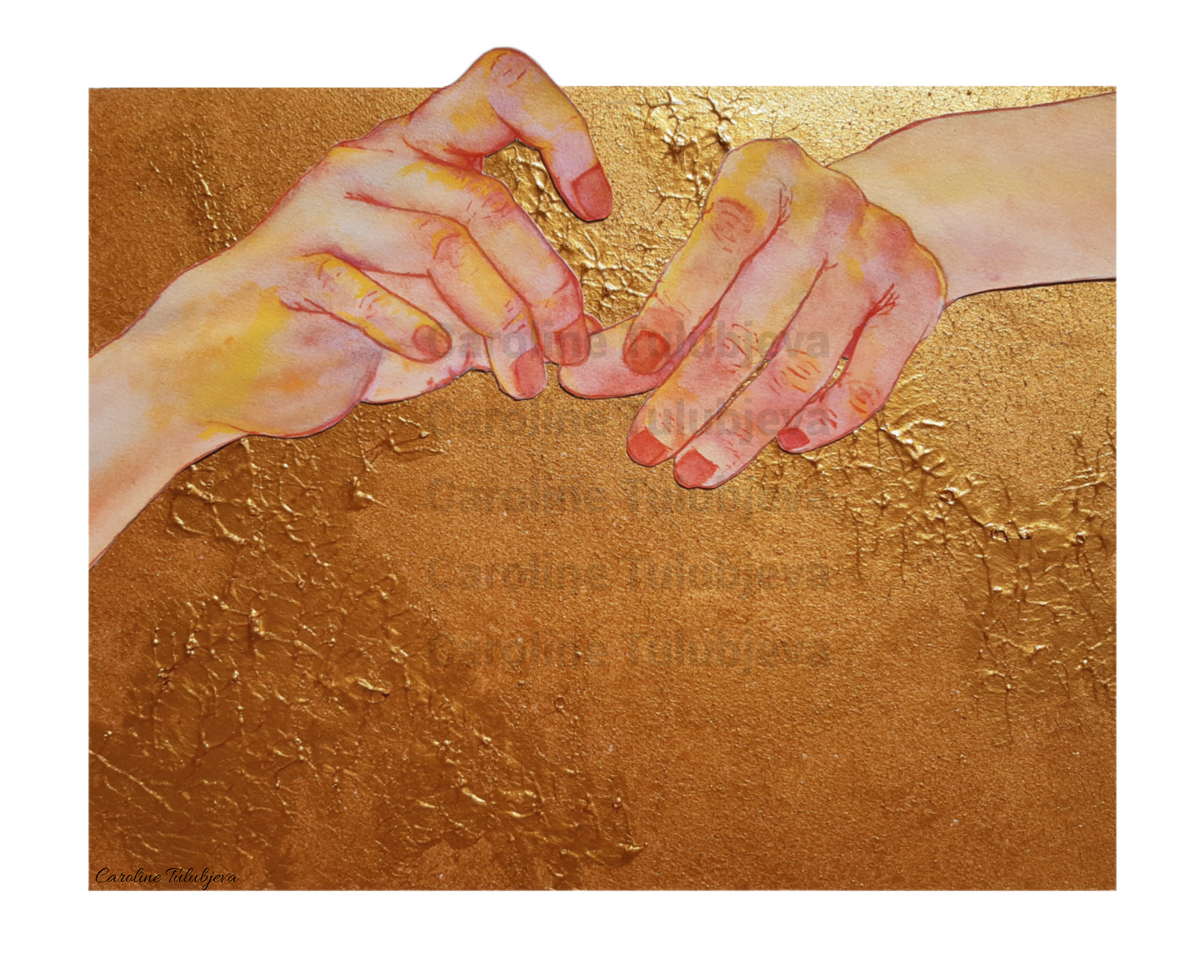 Anxious Hands (Kunstdruck)